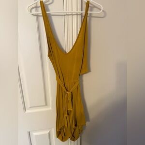 Mustard Yellow Sleeveless Romper